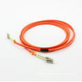 LC-LC Multimode Duplex Fiber Optic Patch Cord with Clips